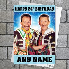 Chuckle Brothers birthday card. 5x7 inches. Chuckle. Personalised plus envelope.