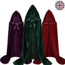 Adult Velvet Hooded Robe Cloak