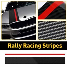5D Carbon Fiber Sports Performance Car Hood Sticker Bonnet Decoration For BMW