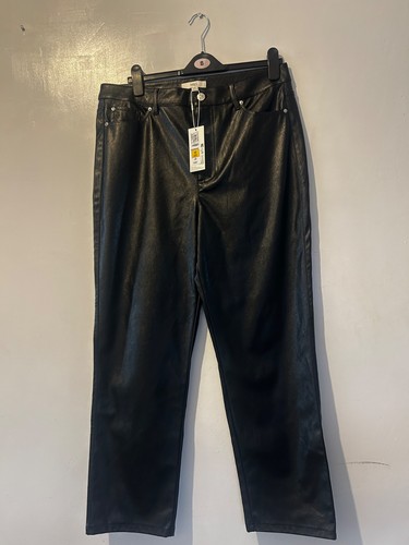 Black faux leather - m&s,