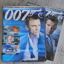 James Bond 007 Spy Cards Vintage Magazine Set - No's 1-29 Including Holder