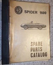 Alfa Romeo Giulia Spider 1600 Spare Parts Catalogue