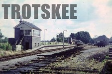 35mm Slide BR British Rail Scene View Calne Signal Box 1966