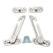 4x Restrictors Metal Window Restrictor uPVC silver no rust– Child safety- 