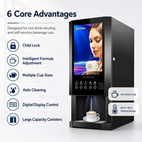Three channel instant coffee