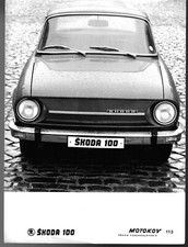 Skoda S100 Front View c1973 Original Press Photograph