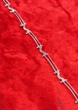 Solid 925 Silver Bike Chain Style 7 Inch Bracelet. Unusual Link. FreeUKP&P ?? 