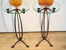 art nouveau / arts and crafts. bronze shop display stands display tables