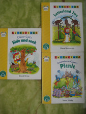Letterland stage 2 books - Clever cats, Quarrelsome Queens, Letterland Zoo
