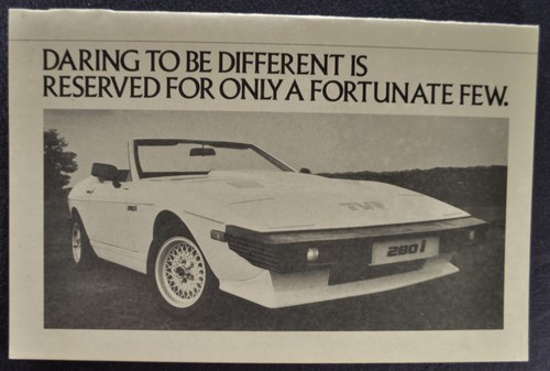 1986 tvr tasmin 280i - 1986,