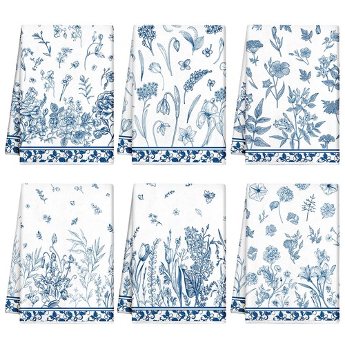 Pcs floral kitchen towels - pcs,