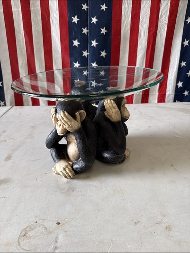 Three wise monkeys - monkeys, bowl