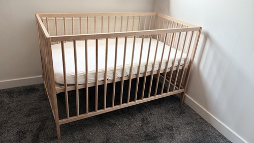 Ikea baby cot with - baby,