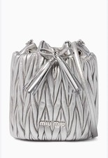 Miu Miu Bag silver matelasse