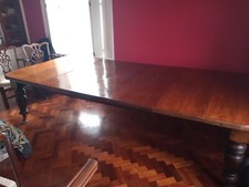 victorian mahogony wind out table