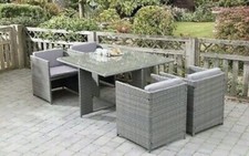 SORRENTO 4 SEATER CUBE DINING