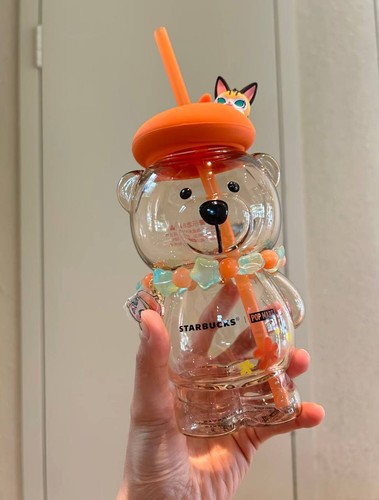Starbucks molly orange bear - molly,