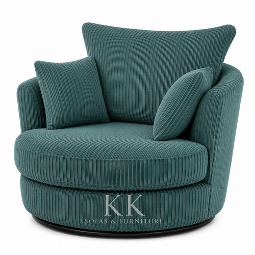 Swivel armchair jumbo cord - swivel,