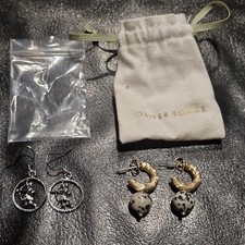2 Pairs Of Earrings Including Oliver Bonas