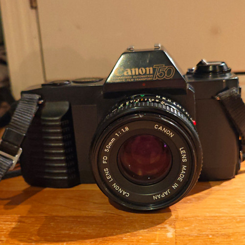 Canon t50 35mm slr film - slr, camera