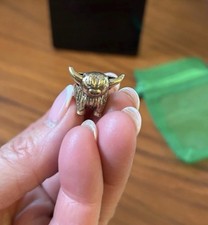 Tiny Cute Solid Brass Highland
