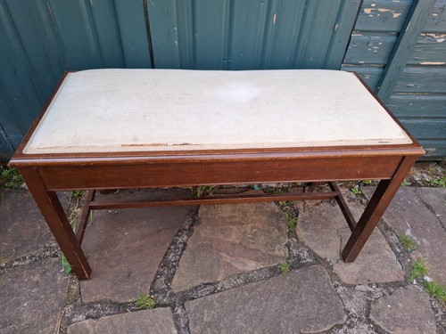 Antique double piano stool - double,