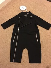 Julien Macdonald Baby Tuxedo Biker baby grow (Upto 1 Month) Rrp£30