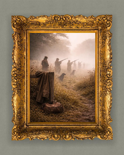 Pheasant shooting print misty - pheasant,
