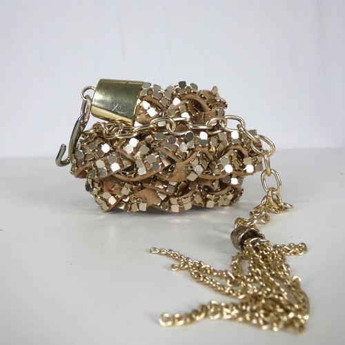 Braided studded thin waist - studded,