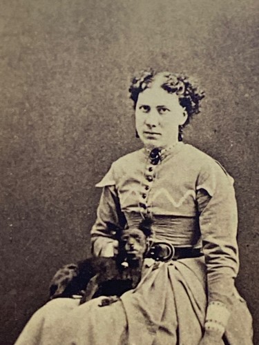 Antique cdv scary photo young - antique,
