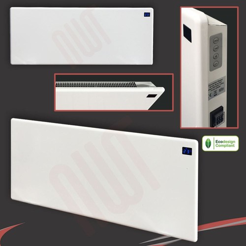 White electric panel heater - white,
