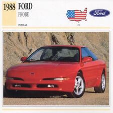 1988 FORD PROBE Classic Car Photograph / Information Maxi Card
