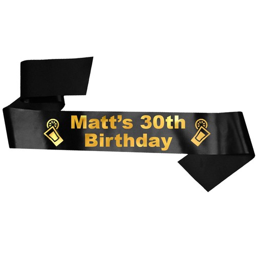 Personalised birthday sash - personalised,