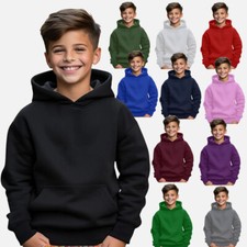 Kids Plain Hoodie Jumper