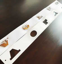 Silver VOLVO Letters Emblem