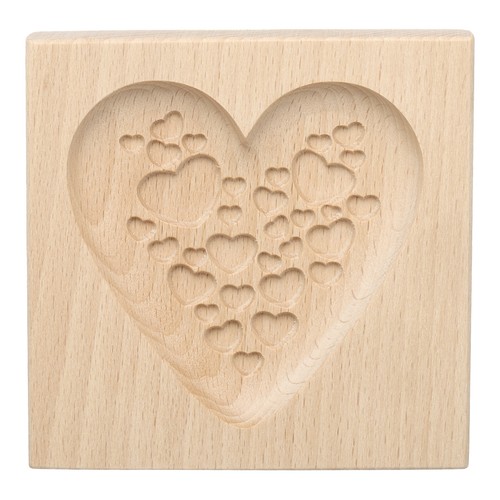 Wooden cookie mould - mould, 3.94"