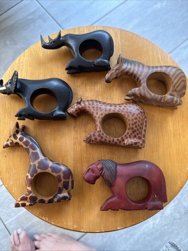 Vintage wooden african - 6,