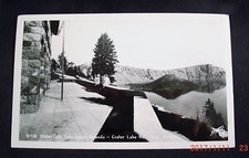 1952 RPPC - Crater Lake From