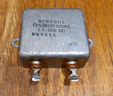Sprague Paper in Oil Dielectric Capacitor 1MFD 1μF 600VDC CP53B1EF105K1 - Tested
