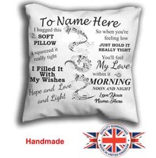 Personalised Pillow I Hug This Little Cushion Pillow Pillowcase 
