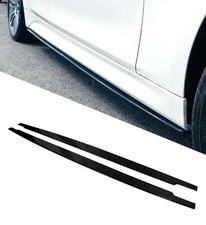 SIDE SKIRT EXTENSION BLADES GLOSS BLACK FOR BMW 3 SERIES E90 E92 E93 2005-2013