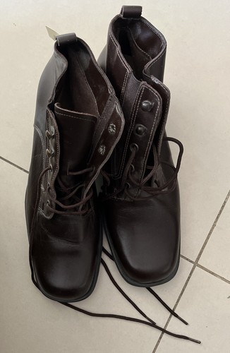 Brown leather ankle - brown,