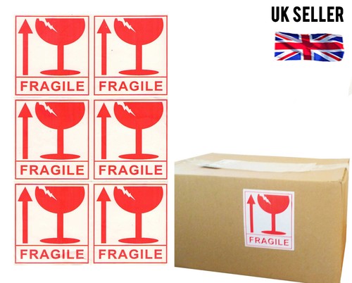 Fragile stickers large - fragile,