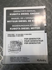 KUBOTA OPERATORS MANUAL DIESEL ENGINE D905-EBG V1505-EBG D1005-EBG V1305-EBG