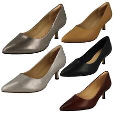 Ladies Clarks Mid Heeled Court