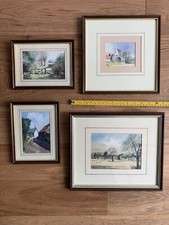 4 Watercolour Paintings Framed - Digby