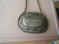 Decanter Label Tag, Metal