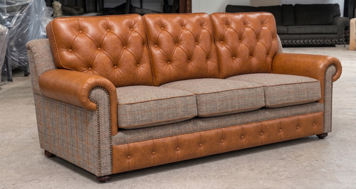 Three seater leather - three,