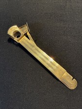 Vintage 1950's German Donatus Solingen Stainless Steel Cigar Cutter Gold Tone