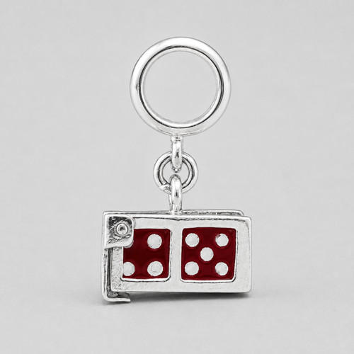 Sterling silver red - red, dice